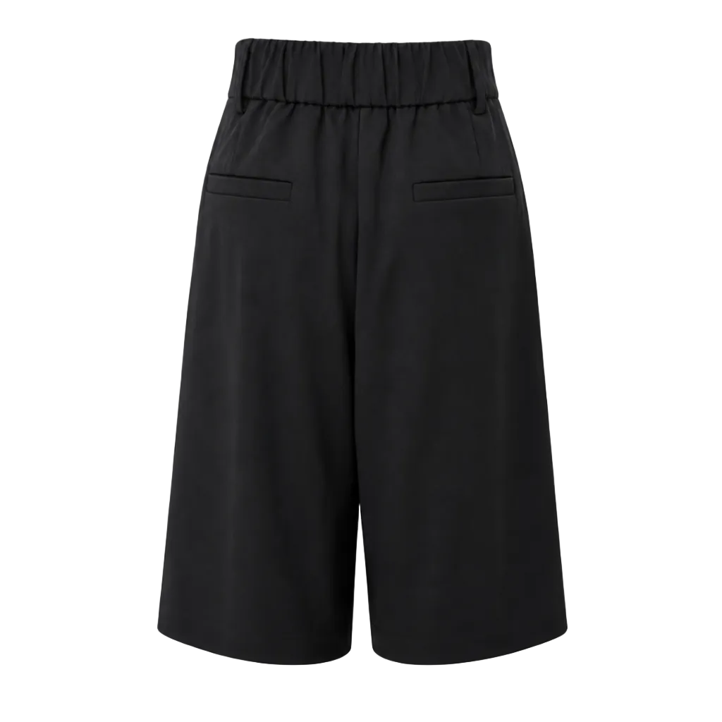 3/4 culotte pants with back elastic waistband