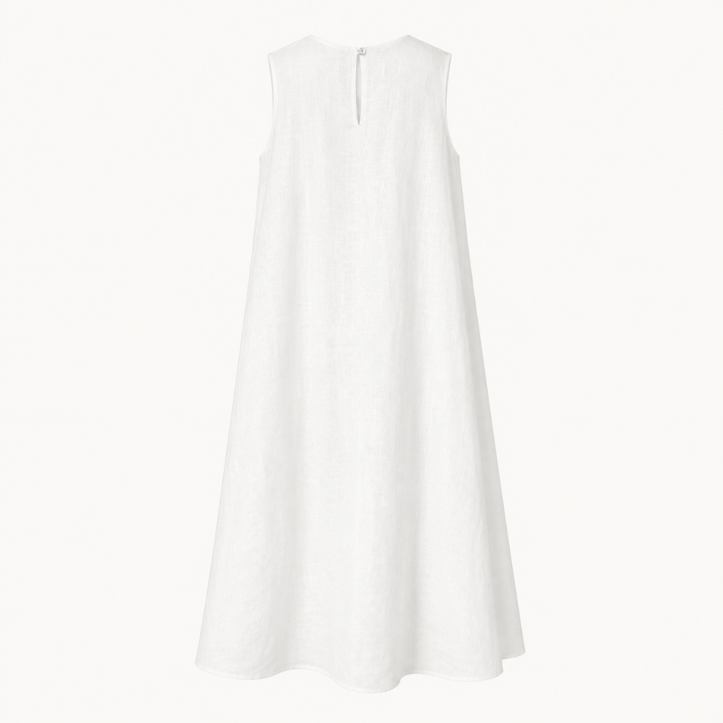 [Ma'e] Sleveless A-line Linen Dress