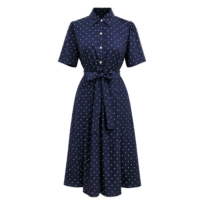 Polka Navy Dress