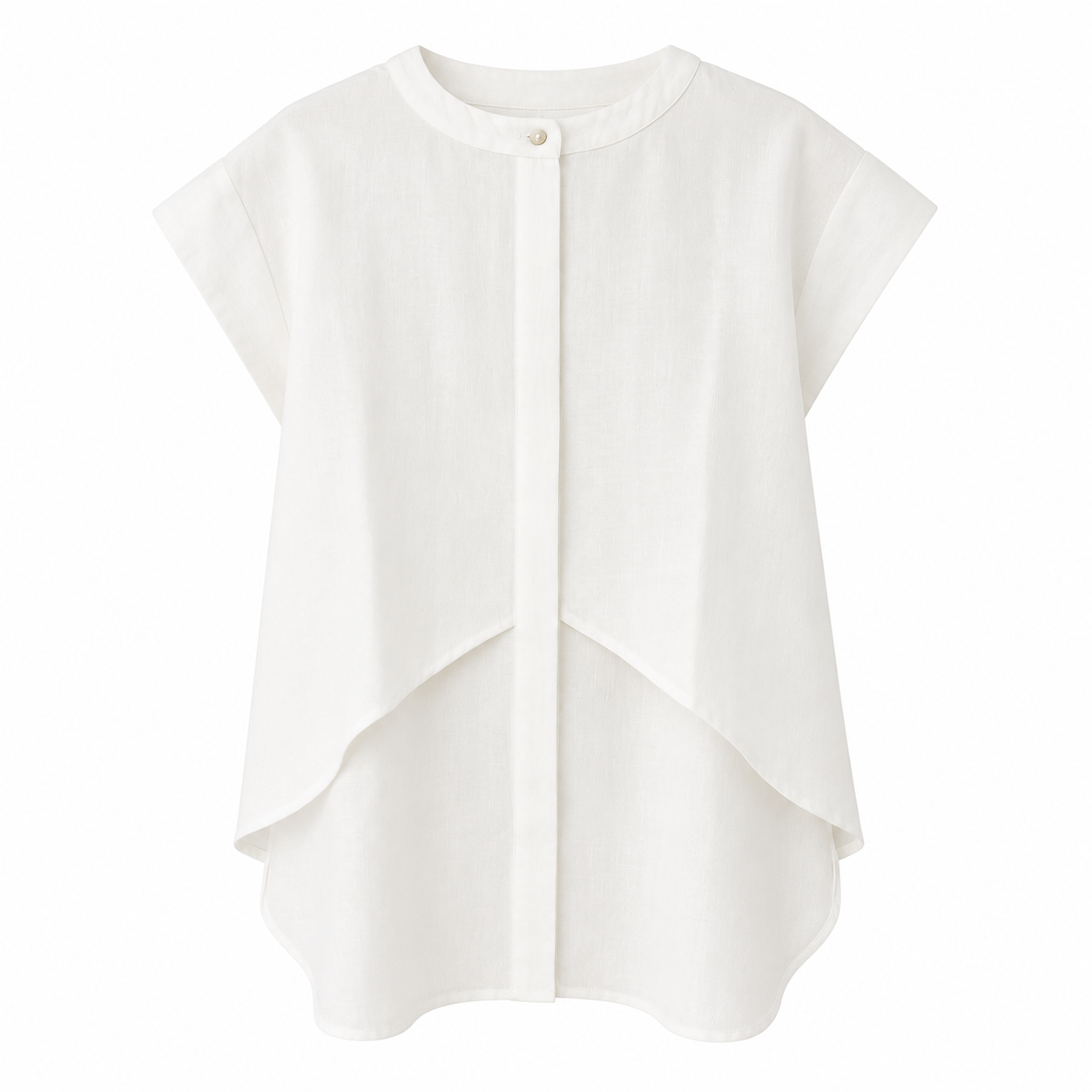 [Ma'e] Wave Linen Blouse