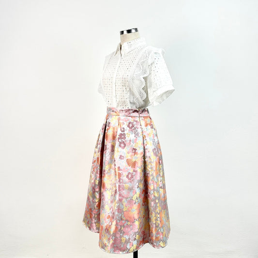 Demure Jacquard Skirt